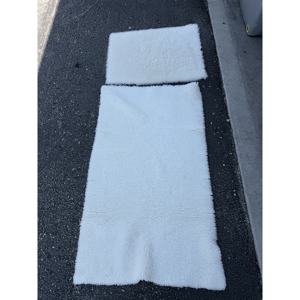 Vintage Aloe Medical Airloom Bed Pad Set of 2 Faux Sheepskin Plush White